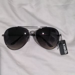 Brand new black aviator sunglasses with blue light